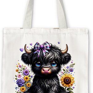 Brand New Tote Black Cow Classic Eco-Friendly